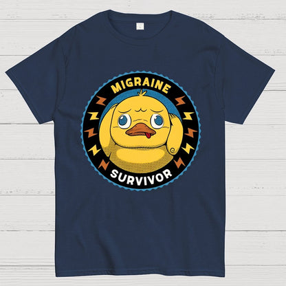 Migraine Survivor Funny Duck Geek T-Shirt