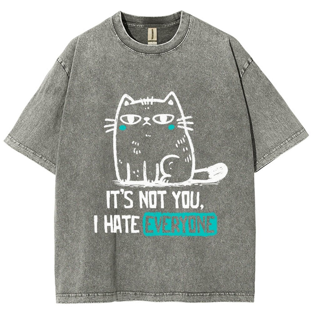 Its Not You I Hate Everyone Vintage Distressed T-shirt
