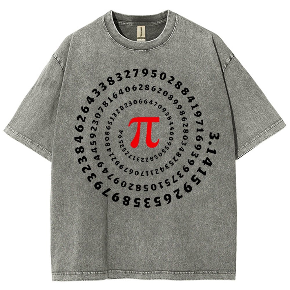 Pi Science Number Sequence Vintage Distressed T-shirt