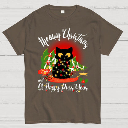 Happy Purr Year Christmas Geek T-Shirt