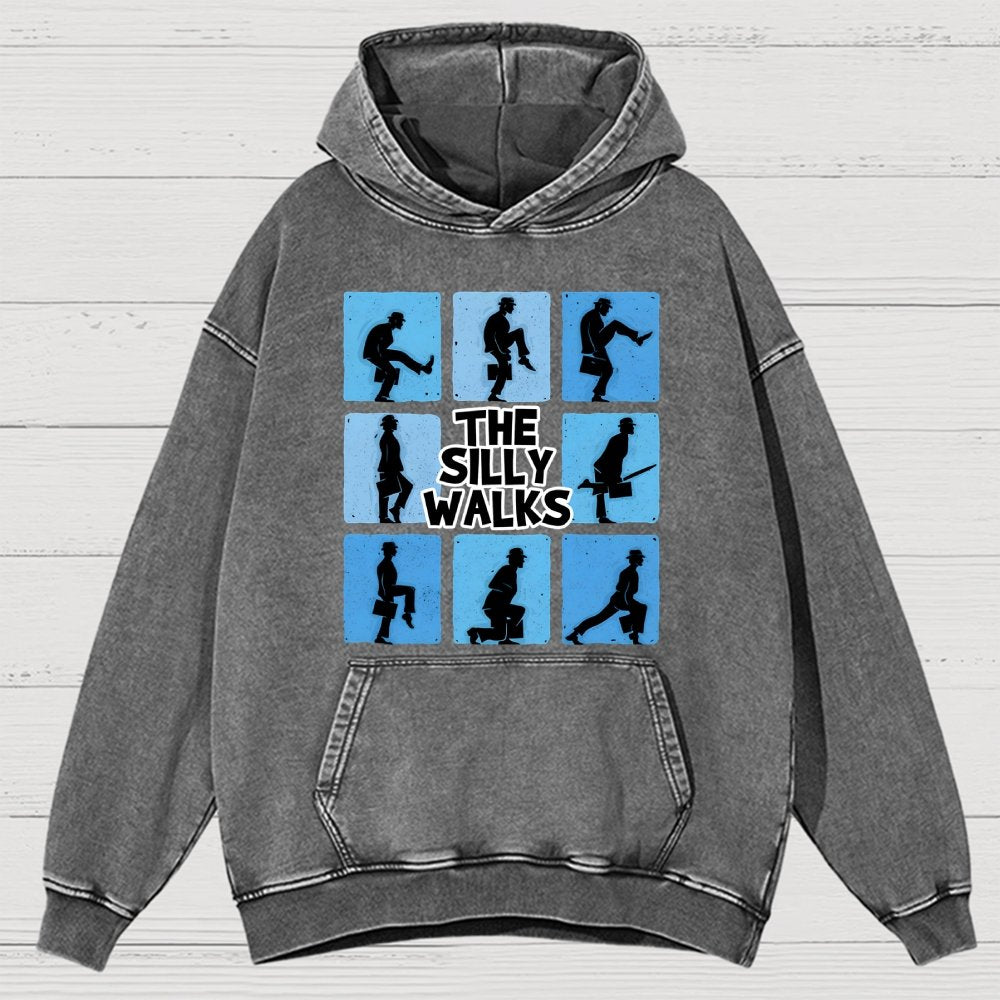 The Silly Walks Vintage Distressed Hoodie