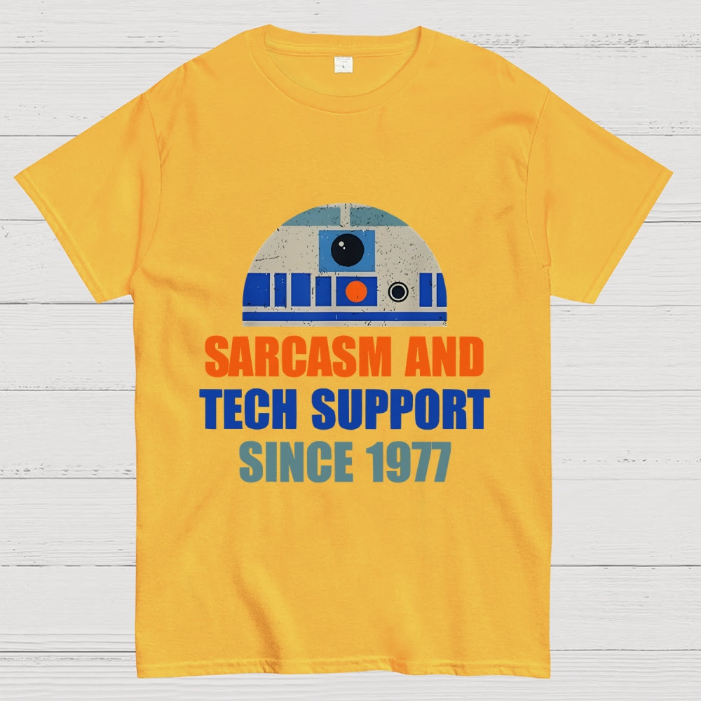 Providing Sarcasm and Tech Support Since 1977 Geek T-Shirt