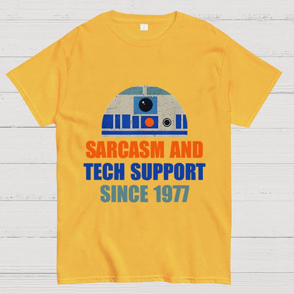 Providing Sarcasm and Tech Support Since 1977 Geek T-Shirt