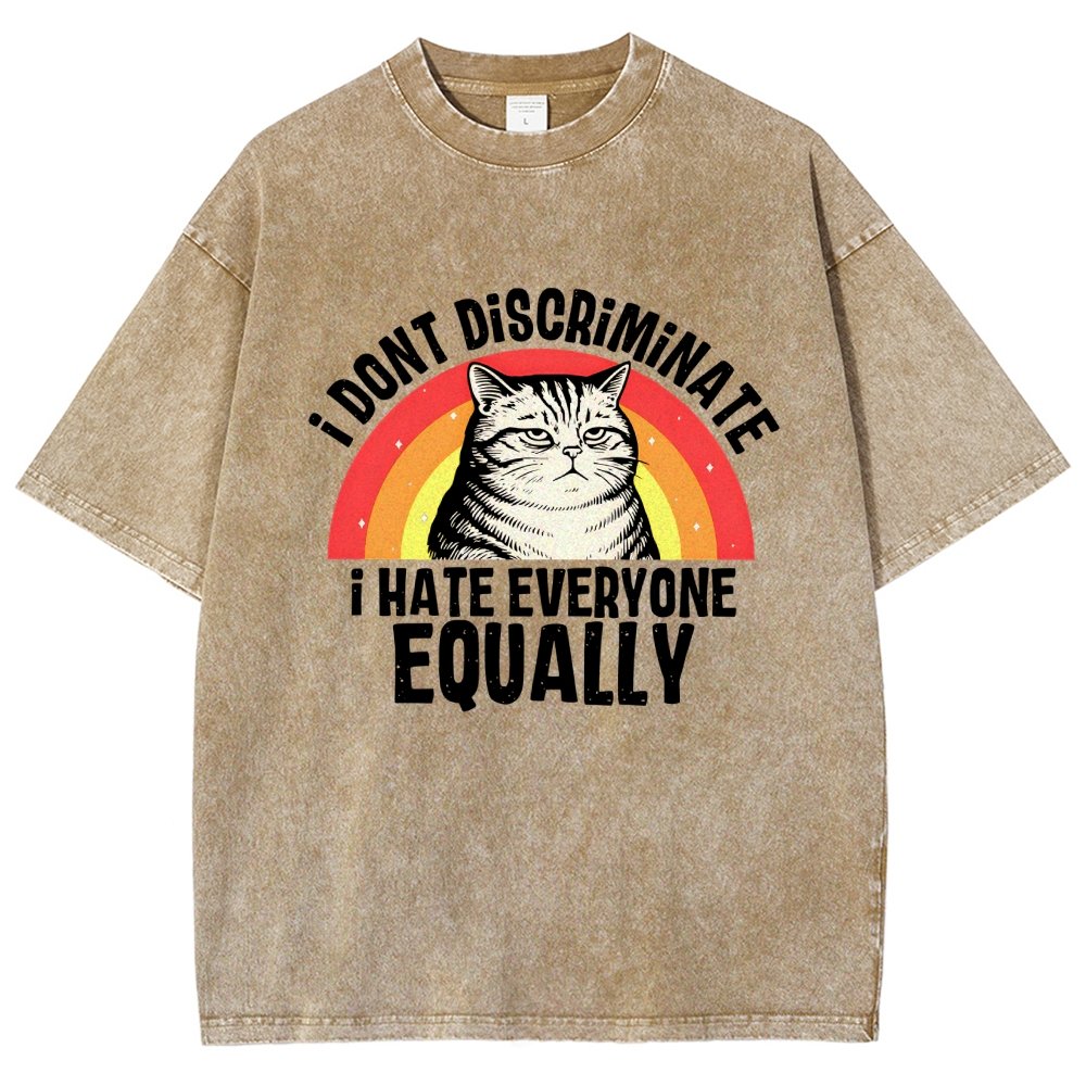 I Hate Everyone Equally Vintage Distressed T-shirt