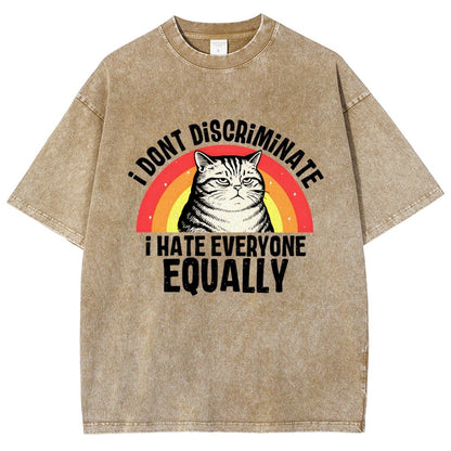 I Hate Everyone Equally Vintage Distressed T-shirt
