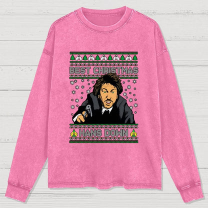 Best Christmas Hans Down Washed Long Sleeve Tee