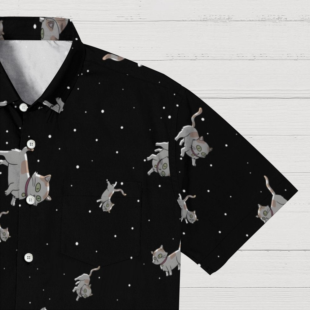 Space Cat Geek Hawaiian Shirt