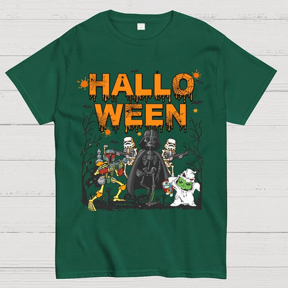 Star Battles Skull Ghost Halloween Unisex Geek T-Shirt