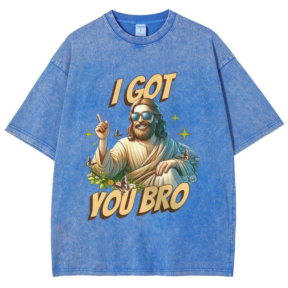 I Got You Bro , Funny Vintage Distressed T-shirt
