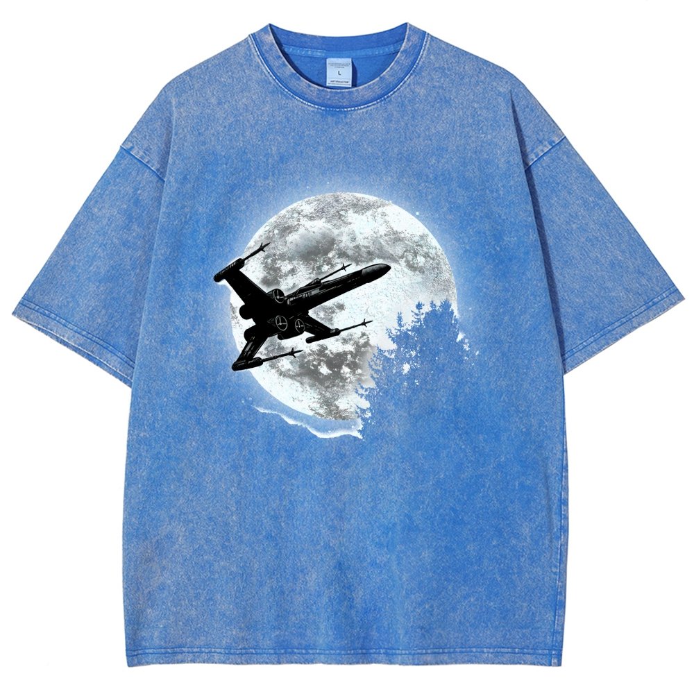 Moonlight Fighter Vintage Distressed T-shirt