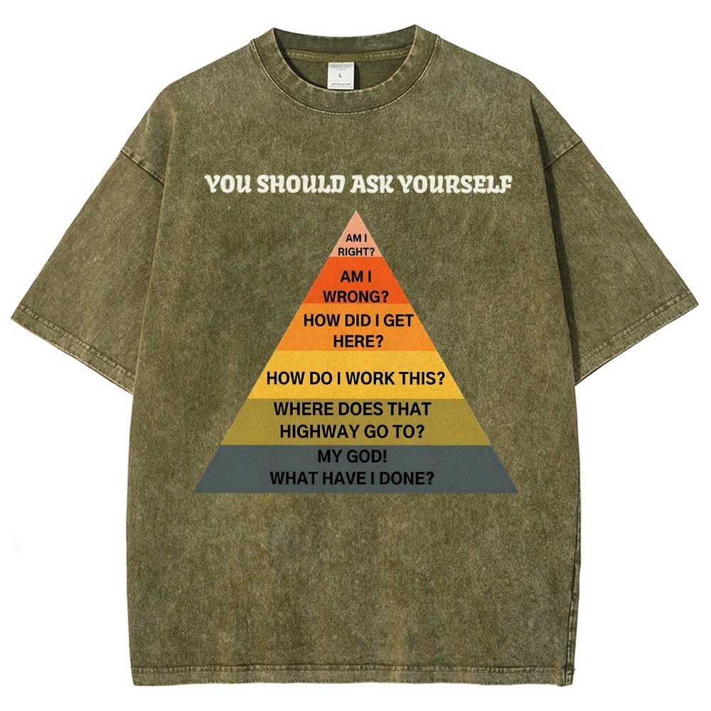 You Should Ask Yourself Vintage Distressed T-shirt