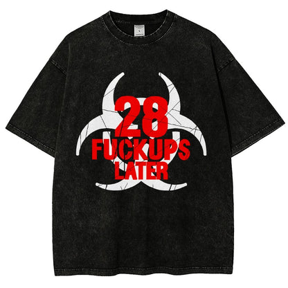 28 Fuckups Later Vintage Distressed T-shirt 2508000875
