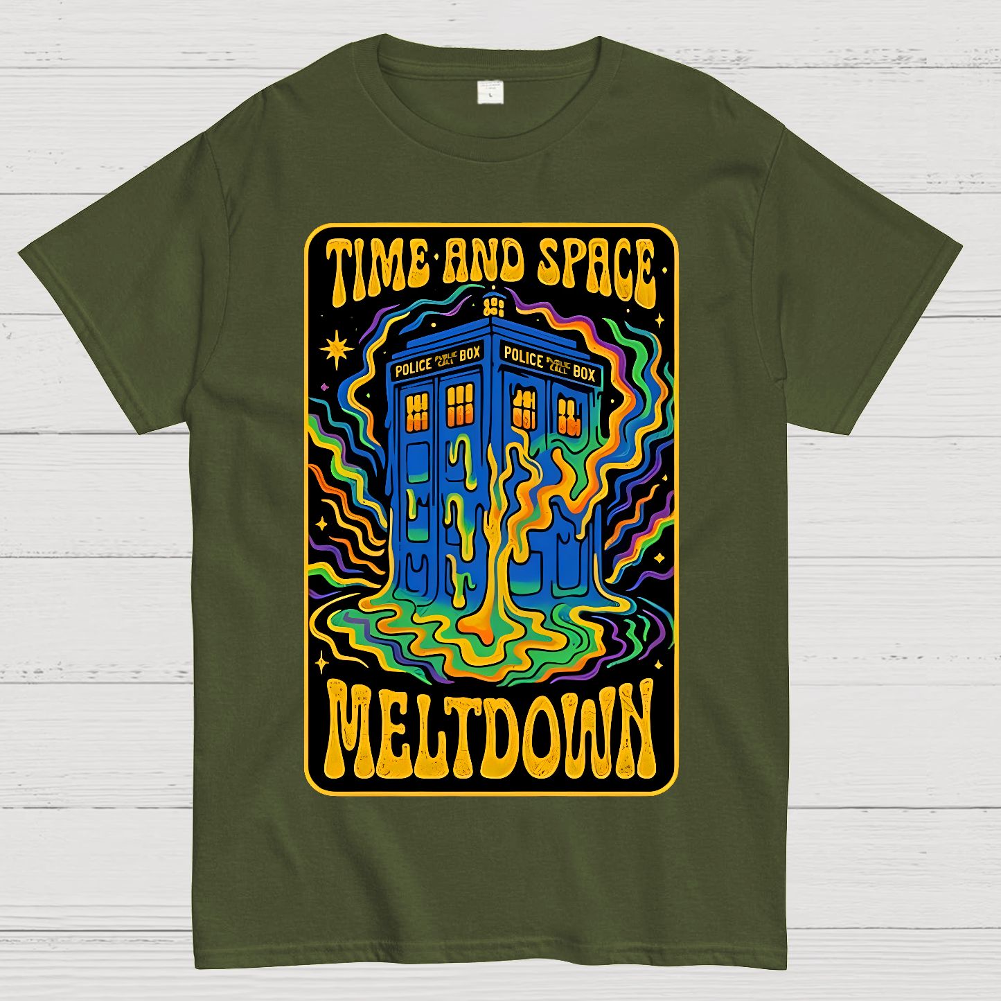 Time And Space Meltdown Geek T-Shirt