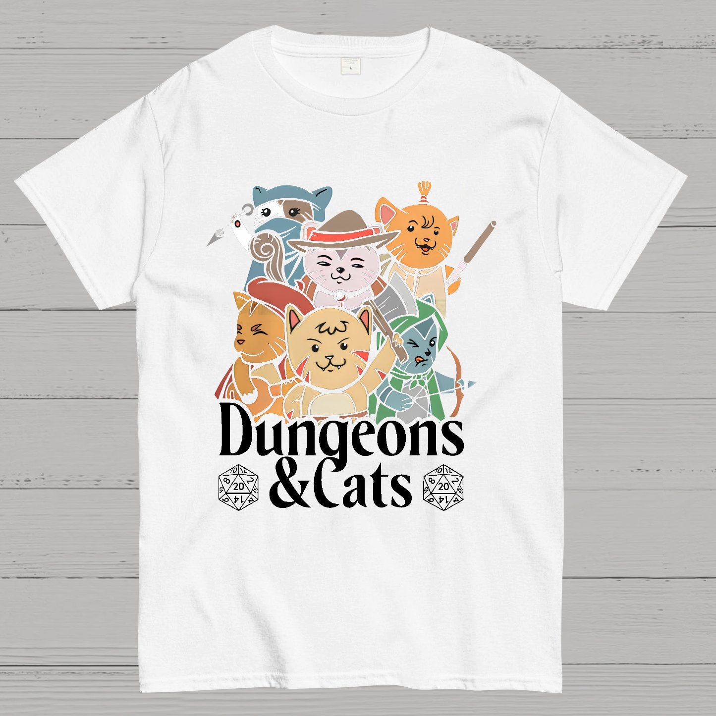 Dungeons and Cats Geeky T-Shirt