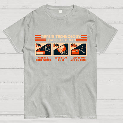 Repair Technology Through the Ages Geek T-Shirt