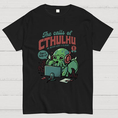 Cthulhu Customer Service Geek T-Shirt