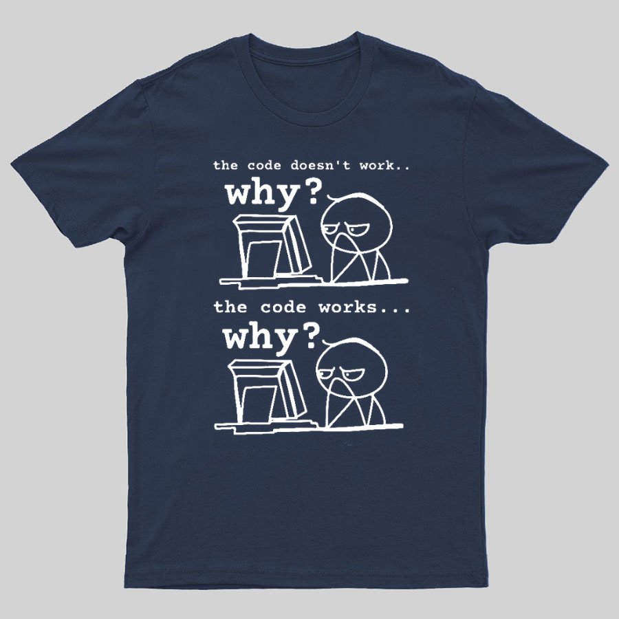 Software Engineer The Code Doesn't Work Why Geeky T-Shirt