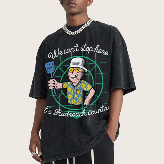 We Can’t Stop Here Vintage Distressed T-shirt