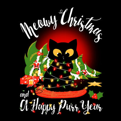 Happy Purr Year Christmas Geek T-Shirt