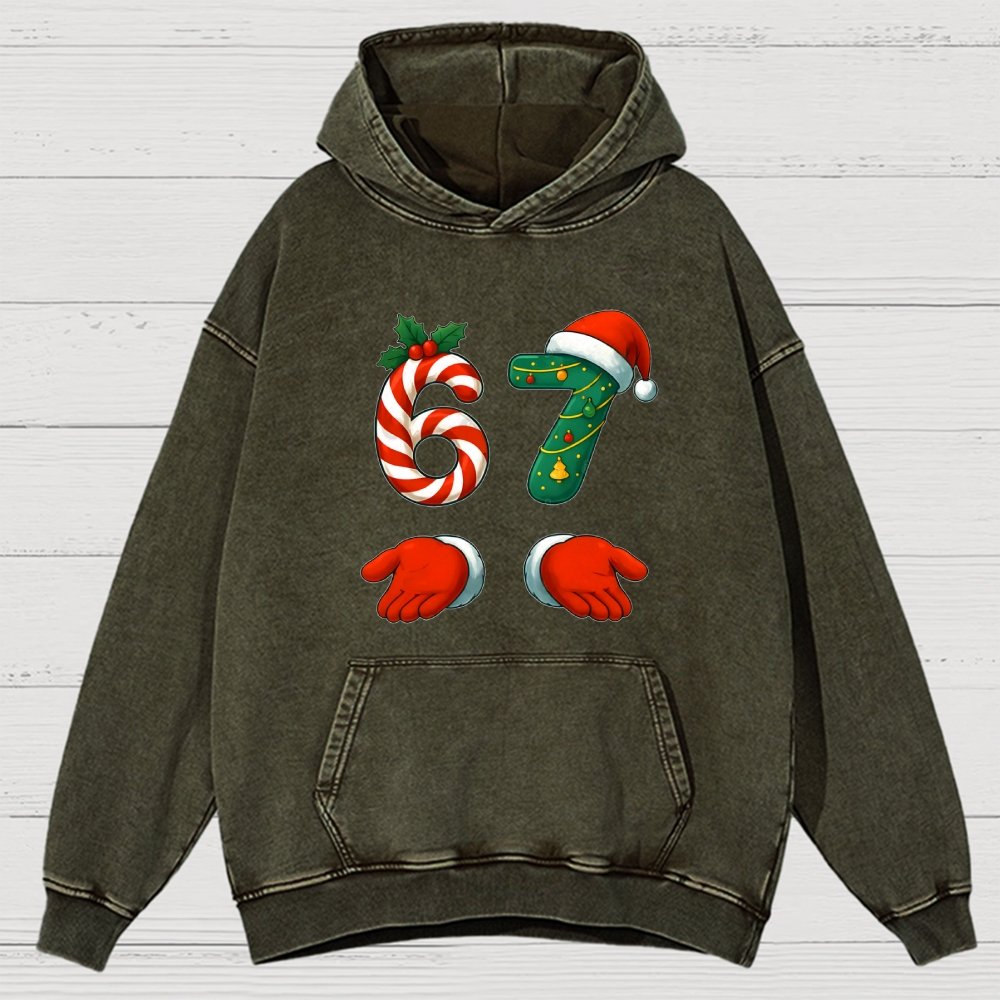 67 Christmas Vintage Distressed Hoodie