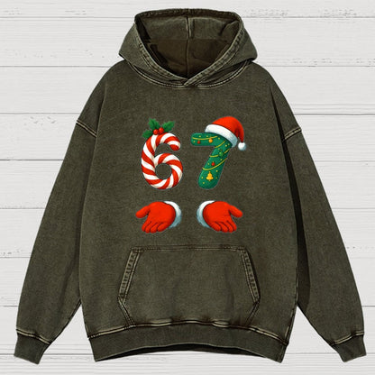 67 Christmas Vintage Distressed Hoodie
