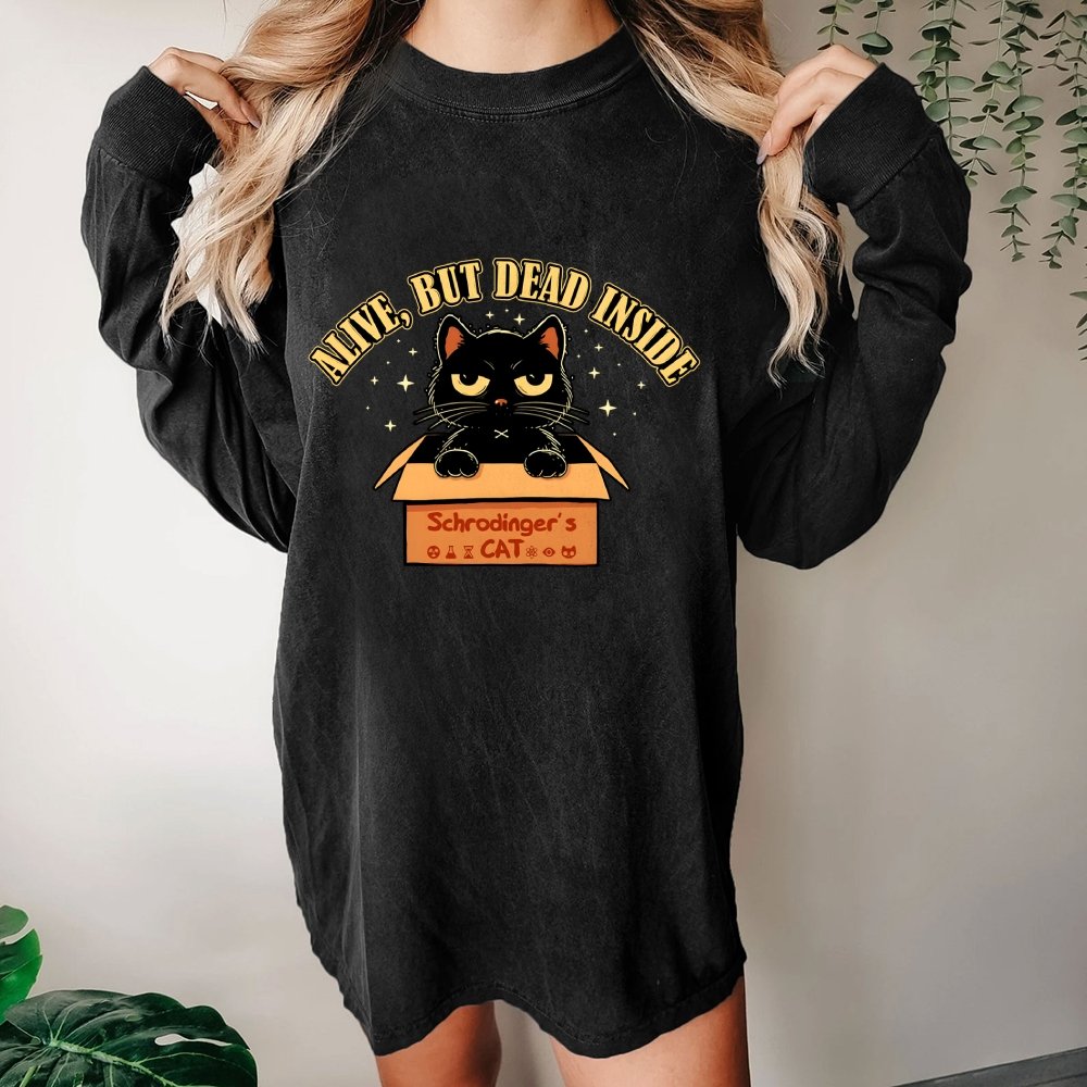 Alive But Dead Inside Washed Long Sleeve Tee
