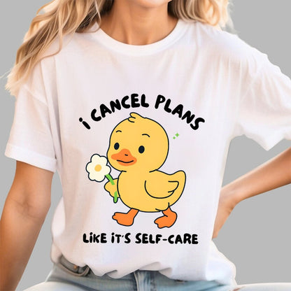 I Cancel Plans Unisex Geek T-Shirt