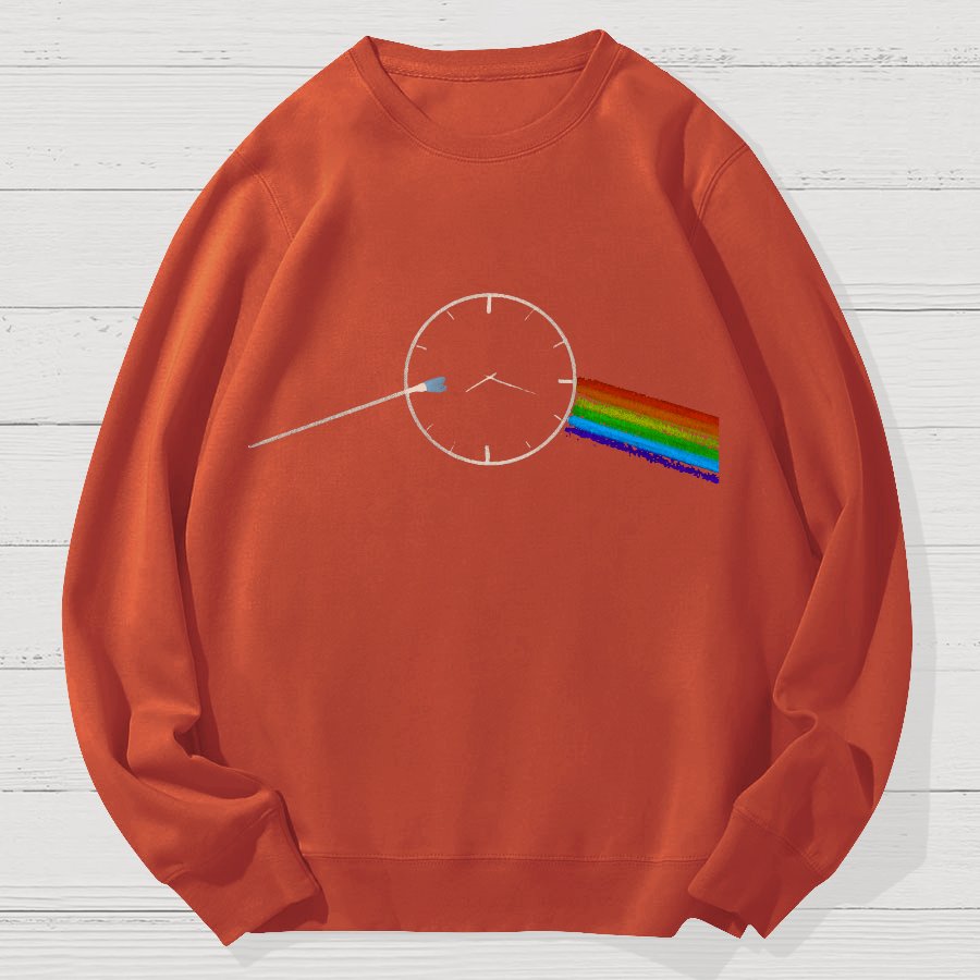 Time Prism Geek Cotton Sweatshirt