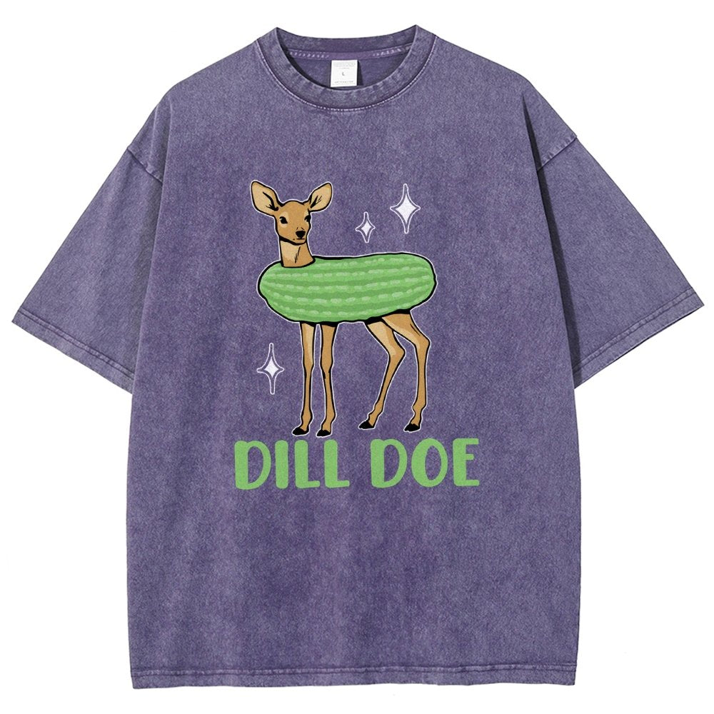 Dill Pickle Funny Vintage Distressed T-shirt