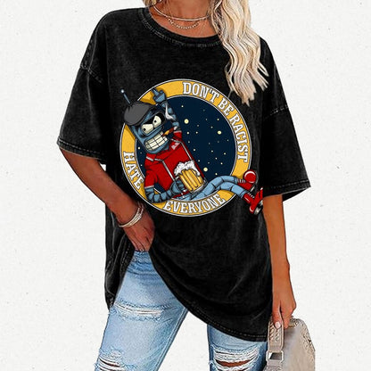 Don't Discriminate Against Race Vintage Distressed T-shirt