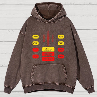 Kit Dashboard Supercar Vintage Distressed Hoodie