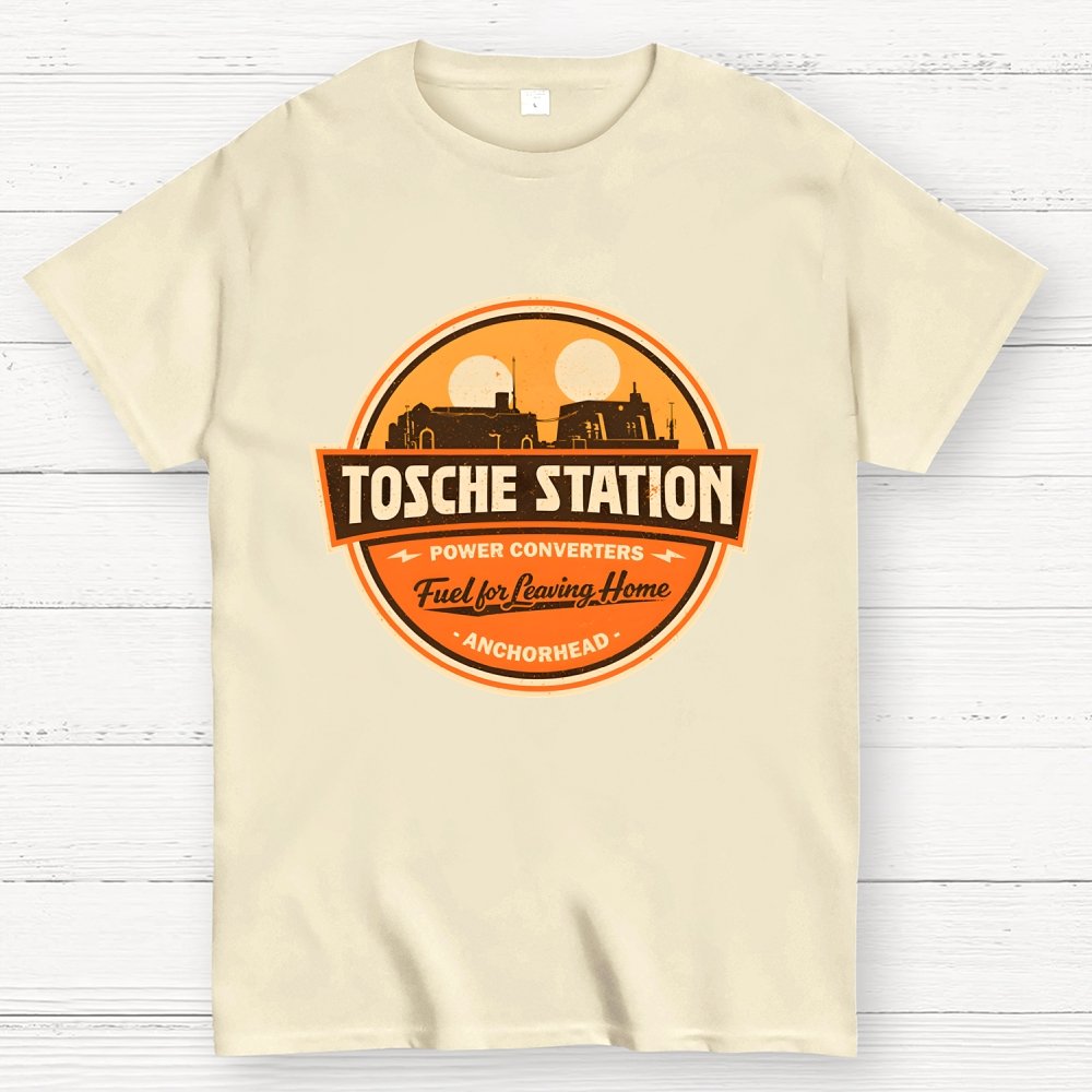 Retro SciFi Fuel Station Badge Geek T-Shirt