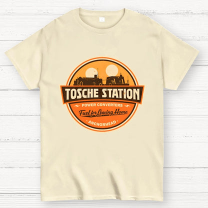 Retro SciFi Fuel Station Badge Geek T-Shirt