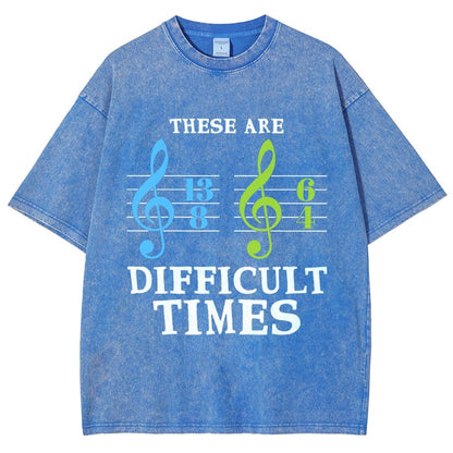 These Are Difficult Times Vintage Distressed T-shirt