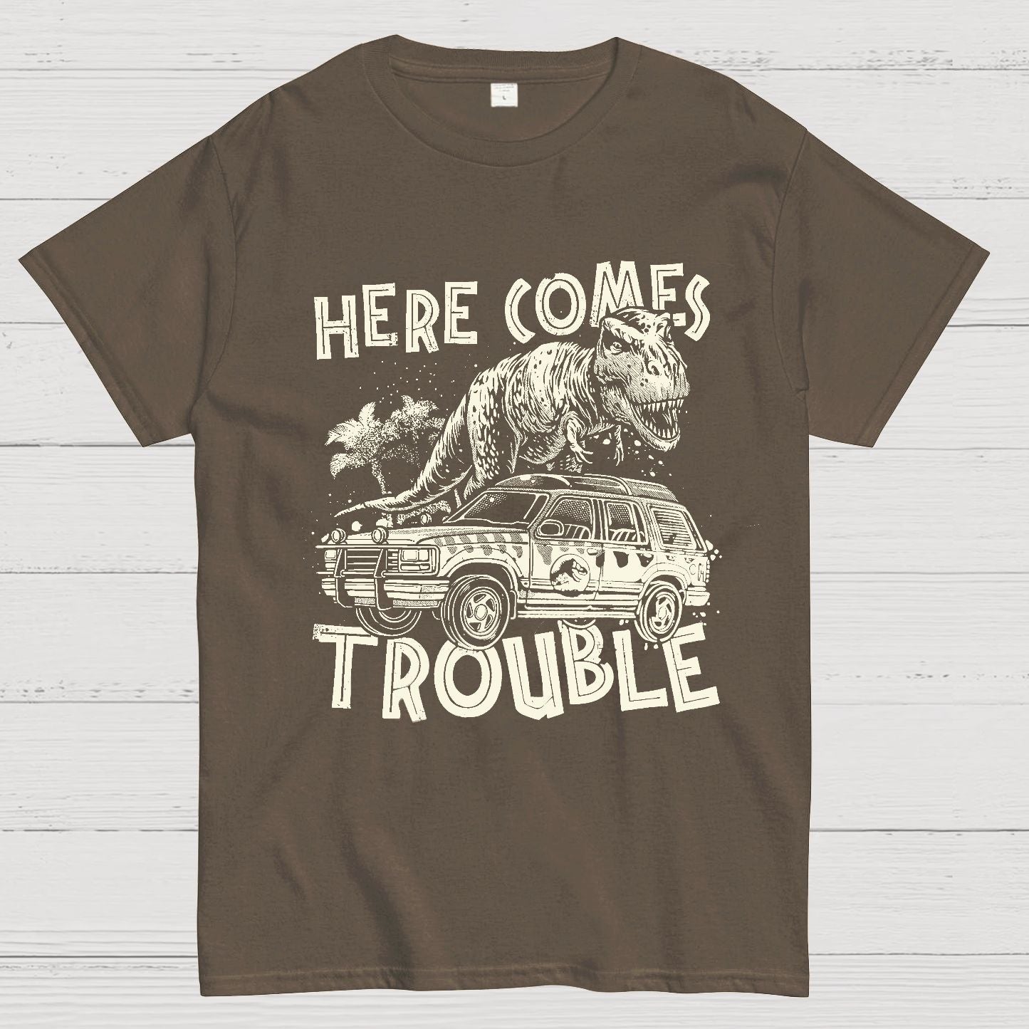 Here Comes Trouble Geek T-Shirt