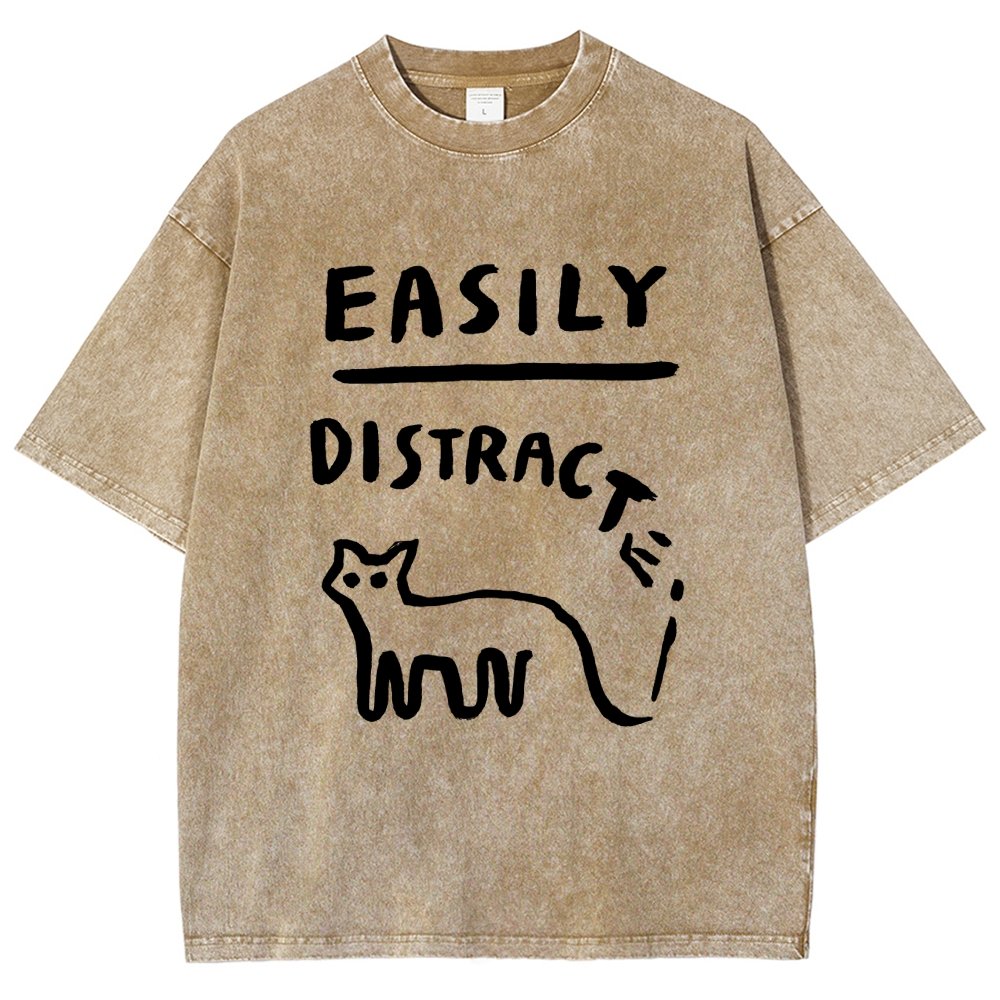 Easily Distrac Vintage Distressed T-shirt