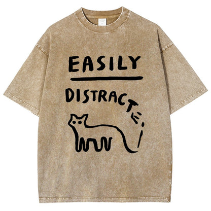 Easily Distrac Vintage Distressed T-shirt