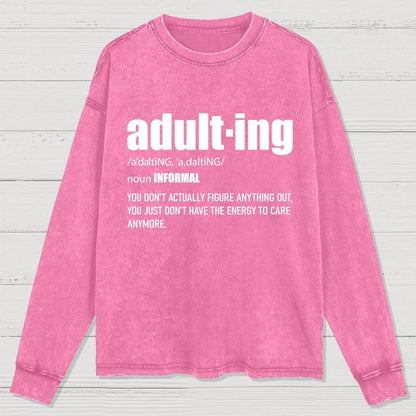 ADULT-ING Washed Long Sleeve Tee