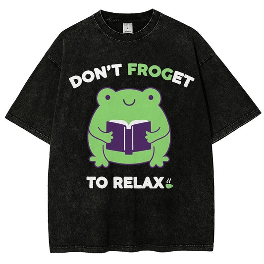 Don't Froget to Relax Vintage Distressed T-shirt