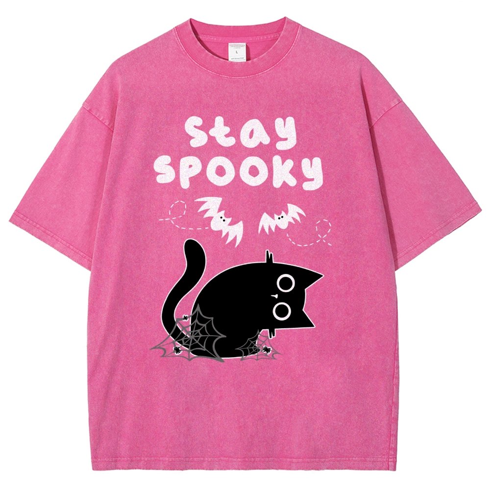 Stay Spooky Vintage Distressed T-shirt