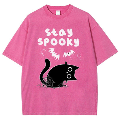 Stay Spooky Vintage Distressed T-shirt