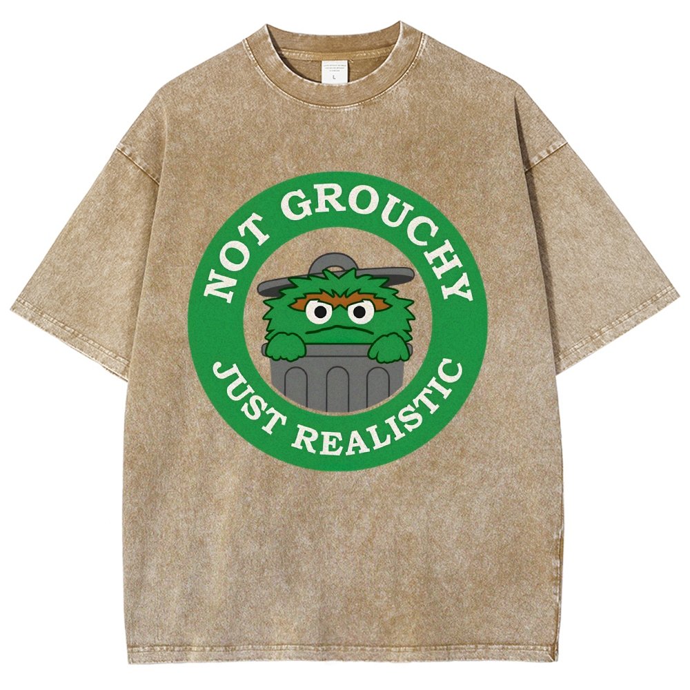 I'm Not Grouchy Vintage Distressed T-shirt