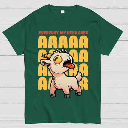 Everyday My Head Goes AAA Geek T-Shirt