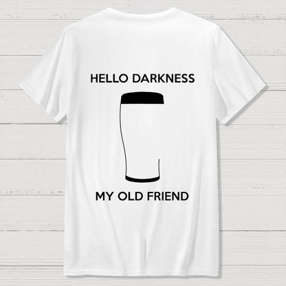 Hello Darkness My Old Friend Nerdy Graphic  Back Printing Geek T-Shirt