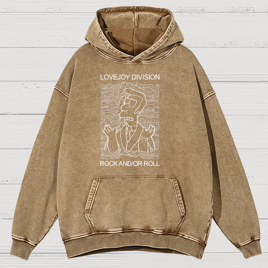 Music Joy Division Rock And/Or Roll Vintage Distressed Hoodie