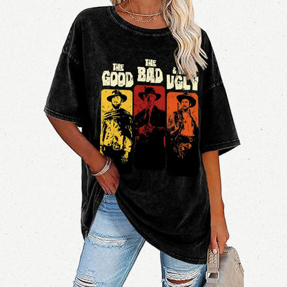 The Good The Bad The Ugly  Vintage Distressed T-shirt