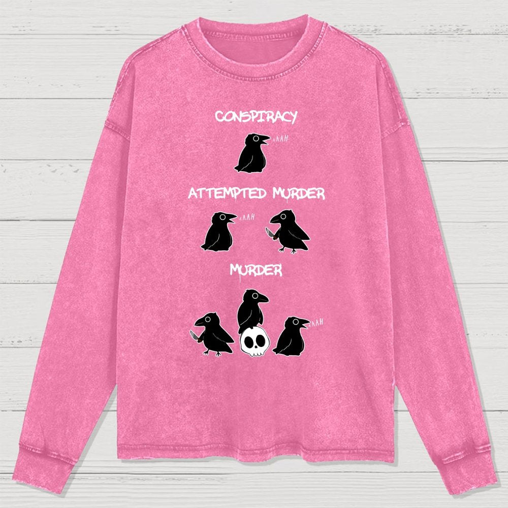 From Conspiracy To Murder Washed Long Sleeve Tee