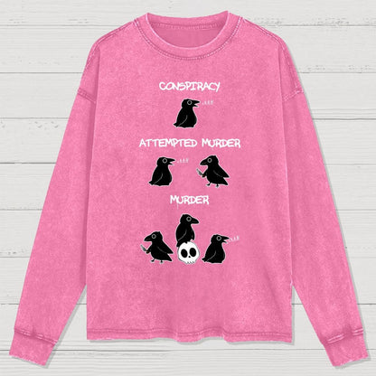 From Conspiracy To Murder Washed Long Sleeve Tee