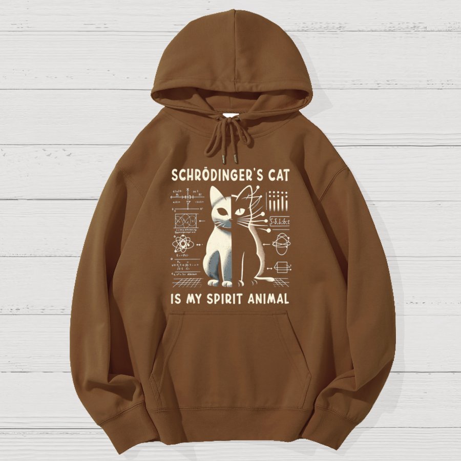 Schrodinger's Сat Science Geek Cotton Hoodie