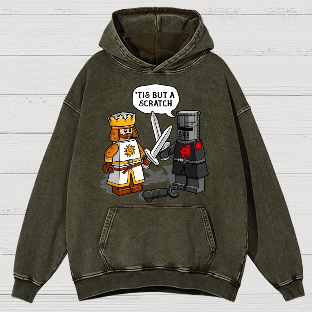 King Vs Knight Vintage Distressed Hoodie